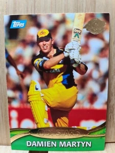 DAMIEN MARTYN🏆1999/2000 #O10 ACB GOLD Topps ODI STARS Trading Card🏆FREE POST - Picture 1 of 2