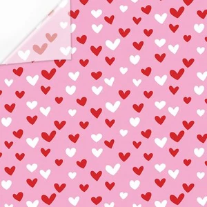 60 Sheets Valentine's Day Tissue Paper Pink Red White Love Heart Gift Wrappin... - Picture 1 of 7