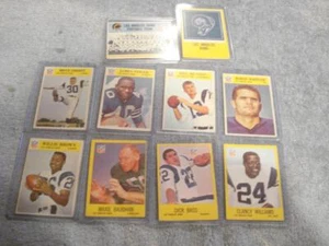 VINTAGE 1966&1967 LOS ANGELES RAMS 10 CARD PARTIAL TEAM SET(P.C.G.C.& S.P.C.E.) - Picture 1 of 21