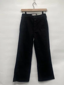 Everlane Women’s Black The Wide Leg Jeans Button Fly High Rise Denim Sz 25 - Picture 1 of 7