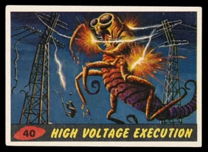1962 Topps Mars Attacks #40 High Voltage Execution Well Centered Excellent Plus - Picture 1 of 2