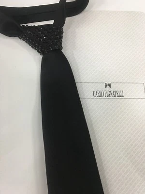 CRAVATTA CERIMONIA CARLO PIGNATELLI UOMO SPOSO TIE MAN CRAVATTONE INVITATO MAN - Immagine 1 di 4