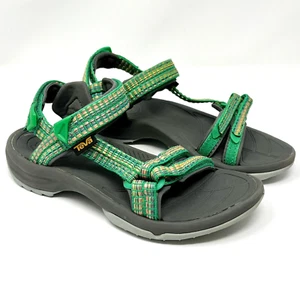 TEVA Gray and Green Shoc Pad Water Sandals Size 7W - Picture 1 of 8