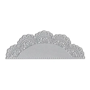 Halbkreis Spitze Stanzformen Schablone DIY Scrapbooking Album Papierkarte Craft - Picture 1 of 10