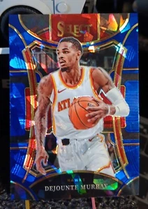 2023-24 Panini Select #374 Dejounte Murray Blue Cracked Ice Prizm Card - Picture 1 of 2