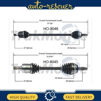 TrakMotive CV Axle Shaft 2x fits from 1990 to 1993 Honda Accord Foto 1 de 3