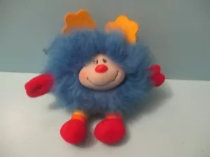1984 Hallmark 7" Blue Sprite with Yellow Stars Taco Bell Rainboe Stripe legs - Picture 1 of 3