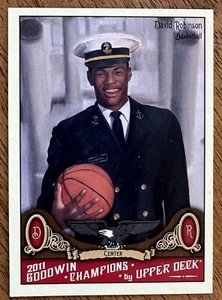 2011 Upper Deck Goodwin Champions DAVID ROBINSON #105 HOF Spurs Naval Academy - Picture 1 of 2