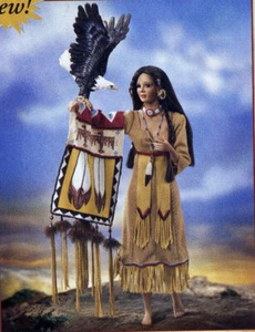 Spirit of the Great Eagle by Cindy McClure Porcelain Native American Doll - Picture 1 of 10