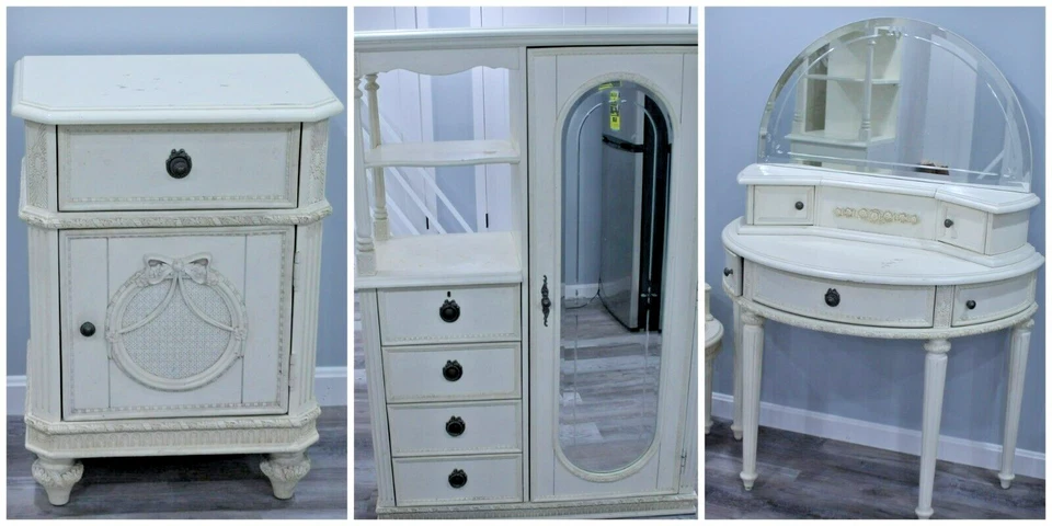 Emma's Treasures Kids Bedroom Furniture Armoire Vanity Night Table MAKE OFFER! - Image 1 of 4