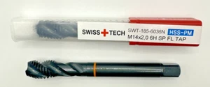 Swiss Tech M14x2 6H SP FL Orange Ring HSS-PM Spprial Flute Machine Tap - Picture 1 of 3