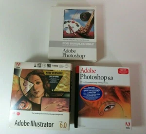Adobe Photoshop 6.0 Upgrade & Illustrator 6.0 for Mac Bundle - Picture 1 of 6
