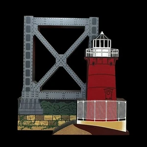 JEFFRY'S HOOK LIGHTHOUSE New York City, New York NYC Shelia's 1996 FIRMATO - Foto 1 di 14