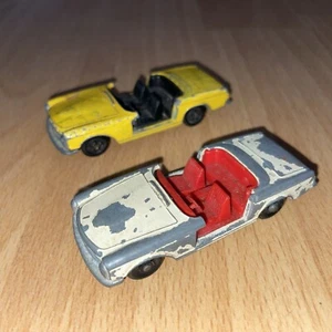 2x Vintage Lesney "Matchbox" Series 27 Mercedes 230 SL for restoration - Picture 1 of 7