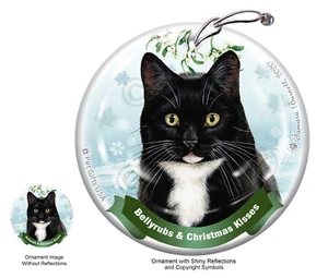 Bellyrubs & Kisses Ornament - Black and White Tuxedo Cat 502 - Imagen 1 de 1