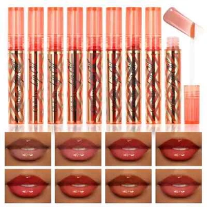 Mirror Fat Lip Glow Oil Comfort Hydrating Tinted Glossy Long Lasting Lip Gloss - Picture 1 of 15