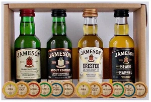 JAMESON MINIATUR COLLECTION - 4X 50ML - IRISH WHISKEY + 12 Edelschokoladen - Bild 1 von 5