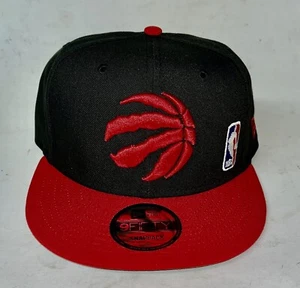 New Era Toronto Raptors 9Fifty Black XL Rear Embroidery Adjustable Snapback Hat - Picture 1 of 9