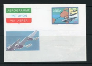 Italy 1980 Aerogramme Air  50th Anniversary Transatlantic Crossing - Picture 1 of 1