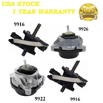 4 piezas de montaje de motor y transmisión para BMW 2012-2013 328i, 2012-2015 335i 3,0 L 2x2 sedán Foto 1 de 4