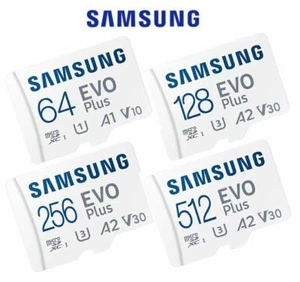 SAMSUNG EVO PLUS 64GB 128GB 256GB 512GB MicroSD SDXC Memory card 130MB/s A1 AU - Picture 1 of 17