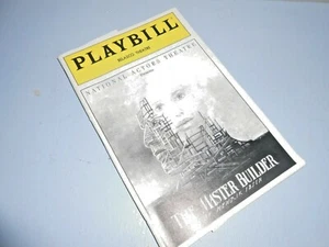 THE MASTER BUILDER Playbill LYNN REDGRAVE / EARLE HYMAN Belasco Theater NYC 1992 - Picture 1 of 4