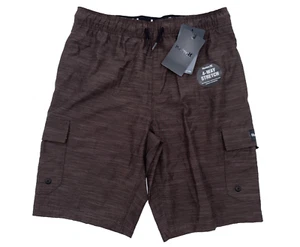$40 Hurley Boys Swim Shorts 9” - 987671023 - Brown - Medium - New With Tags - Picture 1 of 7