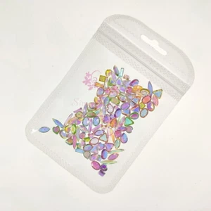 Mix Shapes Aurora Candy Color Transparent AB Resin Rhinestones Nail Art Manicure - Picture 1 of 4