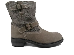 Nero Giardini Junior - Botas de Ante Gris Tórtola Insertar de Encaje A531170F - Imagen 1 de 3