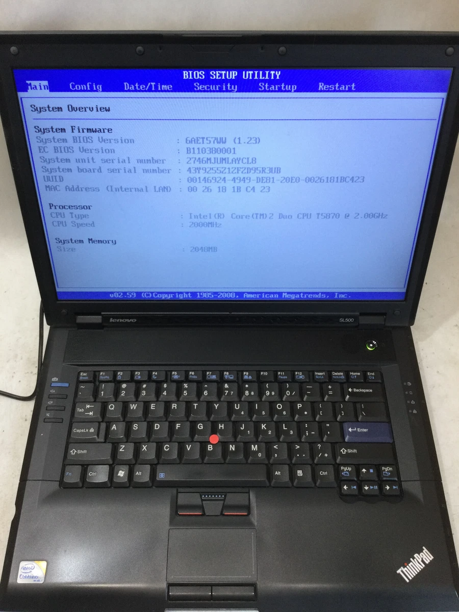 lenovo sl500 products for sale | eBay