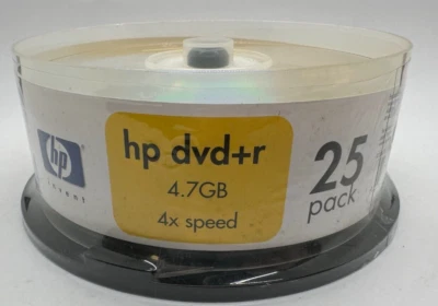 HP DVD-R 4X 4.7 GB Data  25 PK -New Sealed-Spindle Blank Computer Media Storage  - Image 1 of 4