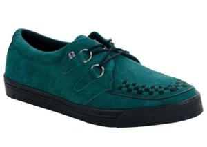 T.U.K. Zapatilla deportiva A8448 2 anillos verde azulado gamuza 2 anillos enredadera - Imagen 1 de 2