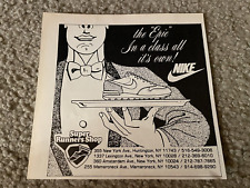 Affiche imprimée de chaussures de course vintage 1985 NIKE AIR EPIC années 80 "CLASSE TOUT SON PROPRE"