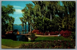 Postcard Cypress Gardens Florida c1956 Roses and Azaleas - Bild 1 von 2