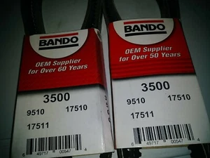 Lot of 2 Drive Belt-RPF Precision Engineered Raw Edge Cogged V-Belt Bando 3500 - Picture 1 of 1