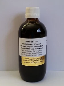 SLEEP BETTER 200ml Herbal Extract Passionflower Lemon Balm Oatseed Withania - Picture 1 of 2
