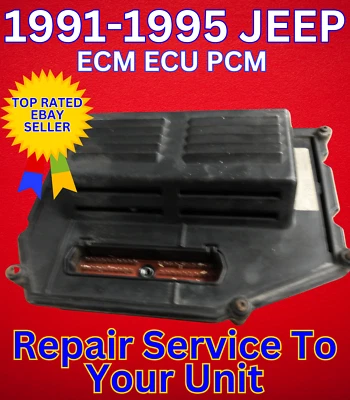 Jeep Grand Cherokee ZJ ECM ECU PCM Engine Computer Repair & Return 1993-1995 - Image 1 of 4