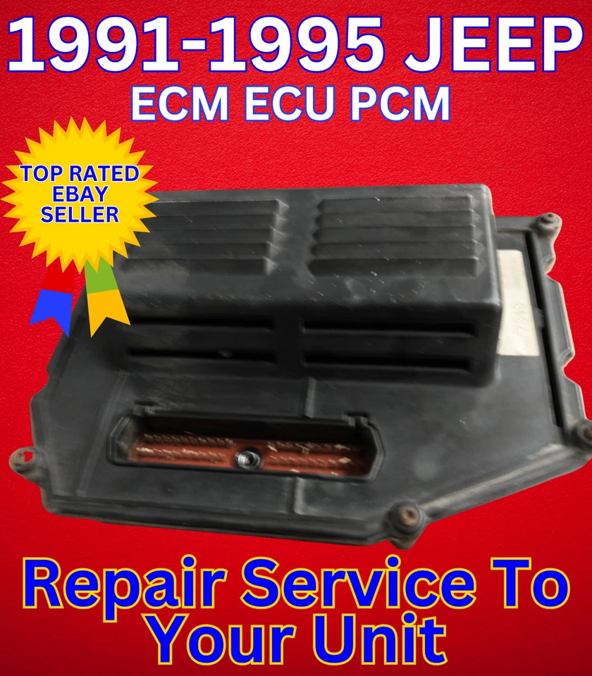Jeep Grand Cherokee ZJ ECM ECU PCM Engine Computer Repair & Return 1993-1995 - Image 1 of 4