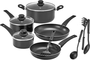 Set Di Pentole, 12 Pentole E Padelle Con Utensili, Antiaderenti, Senza PFOA, Ant - Foto 1 di 12