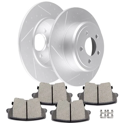 Rear Ceramic Brake Pads And Rotors For Chrysler 300 2012-2016 Dodge Challenger - Image 1 of 4