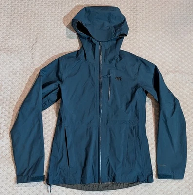 Chaqueta para mujer OUTDOOR RESEARCH verde azulado APRIRE II Gore-tex talla XS Foto 1 de 4