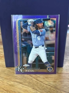 2025 Topps Chrome Jonathan India #209 Purple Refractor KC Royals -/250 - Imagen 1 de 6