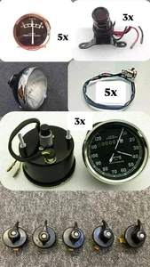 OFFER BSA ITEM LUCAS 8 INCH HEADLAMP ,HEADLAMP SWITCH SPEEDOMETER TAIL LAMP - Imagen 1 de 5