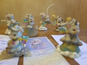 Starlight Starbright Unicorn Enesco Vintage ~ 6 Figurine Lot Hamilton Collection - Picture 1 of 23