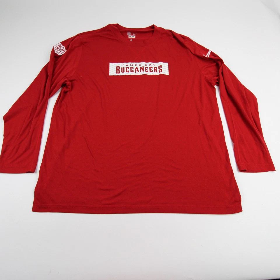 Camisa de manga larga para hombre Tampa Bay Buccaneers Nike NFL On Field roja usada Foto 1 de 1