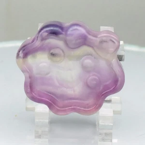 💎 42.36ct Cute Cloud Carving Natural Green Purple Fluorite - Africa Gemstone - Picture 1 of 5