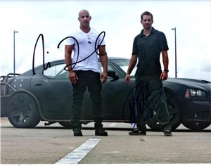 Foto autografiada de Vin Diesel Paul Walker 11x14 foto firmada foto bonita + certificado de autenticidad - Imagen 1 de 1