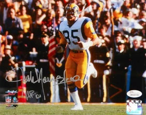 Jack Youngblood Autographed LA Rams 8x10 Running P. F. Photo W/ HOF- JSA W Auth - Picture 1 of 2