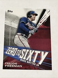 2021 Topps Freddie Freeman Zero to Sixty #ZTS-2 Atlanta Braves - Picture 1 of 2