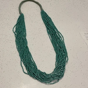 Vintage Navajo Samen Perlen Halskette 19 Strang Türkis Farbe 36" - Bild 1 von 6